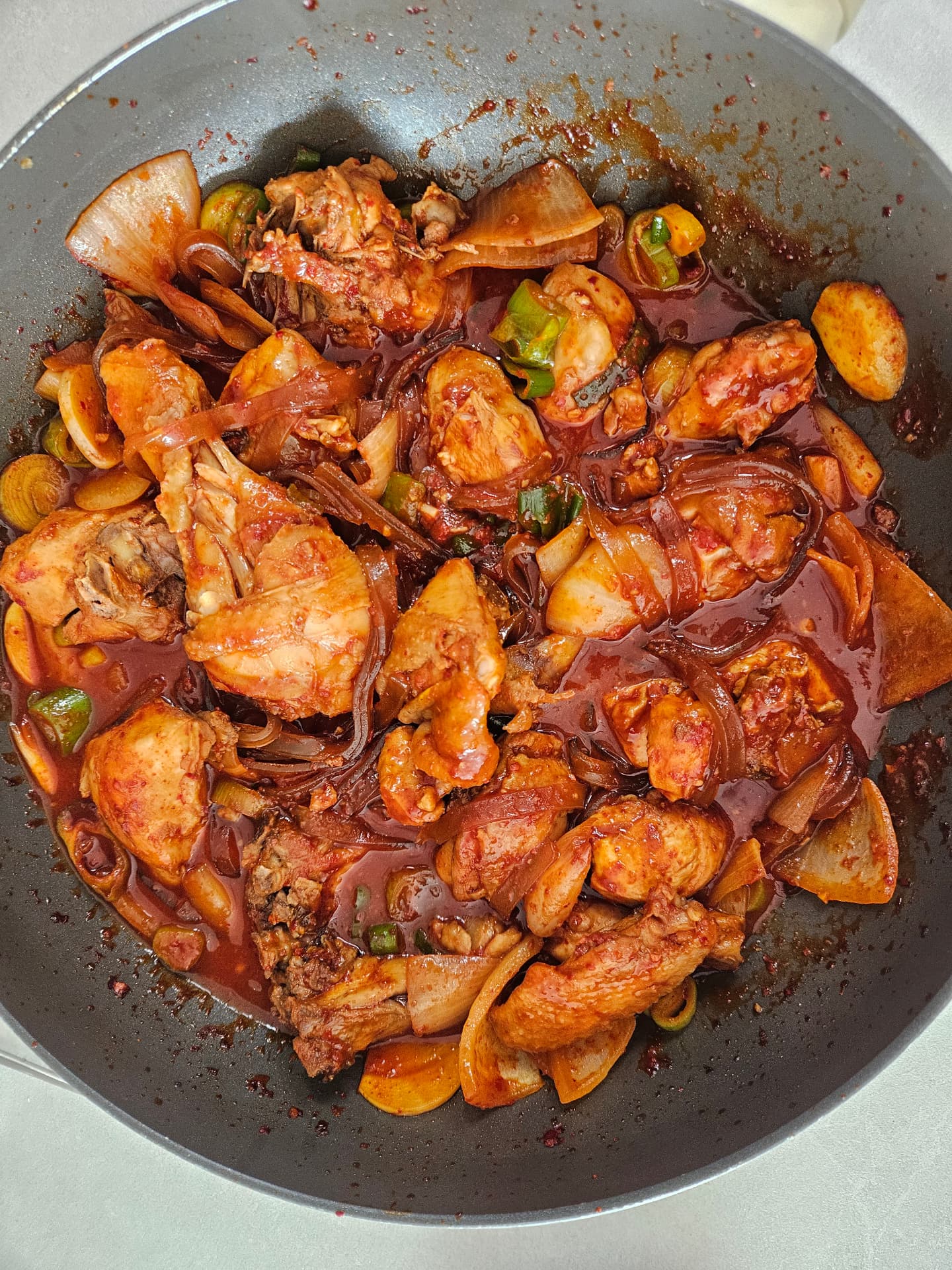 Spicy Braised Chicken with Glass Noodles
